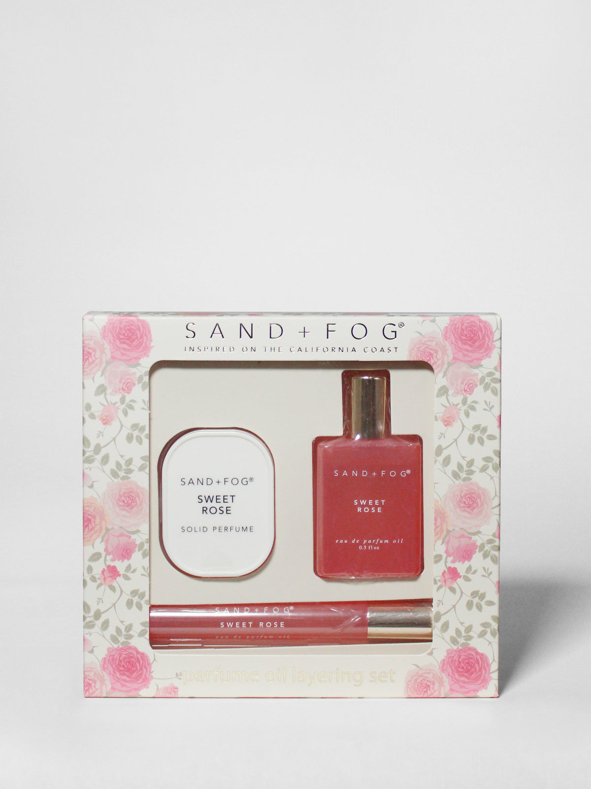 Curated Perfume Oil Rollerballs and Solid Perfume Set - Sweet Rose