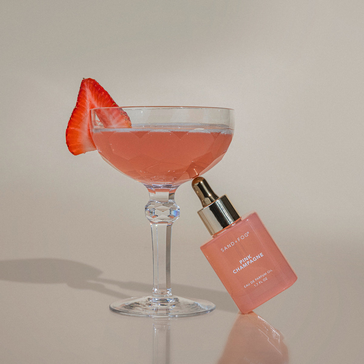 Luxurious Pink Champagne 50ml Perfume Oil Dropper