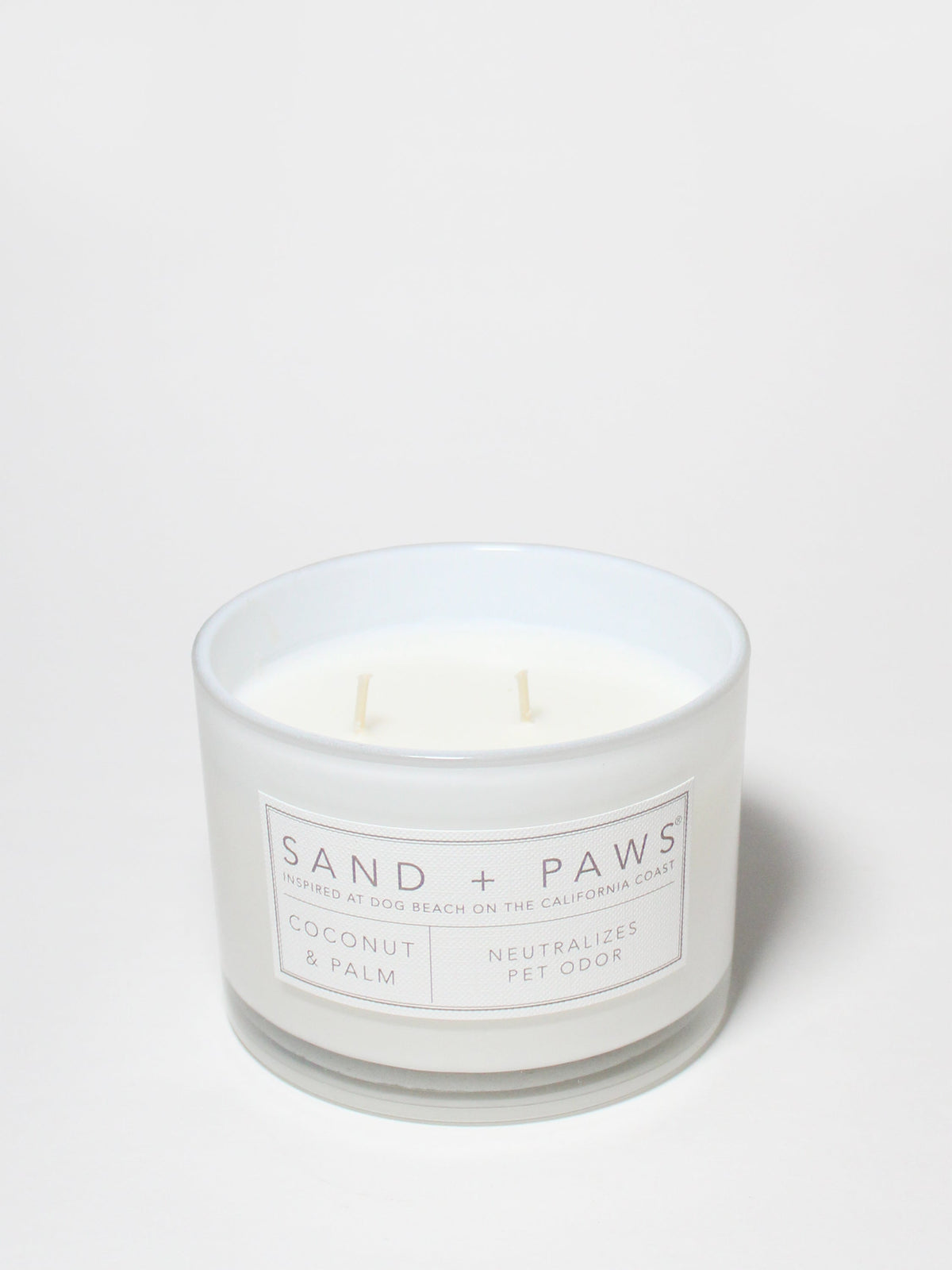 Sand + Paws Coconut & Palm 12 oz scented candle