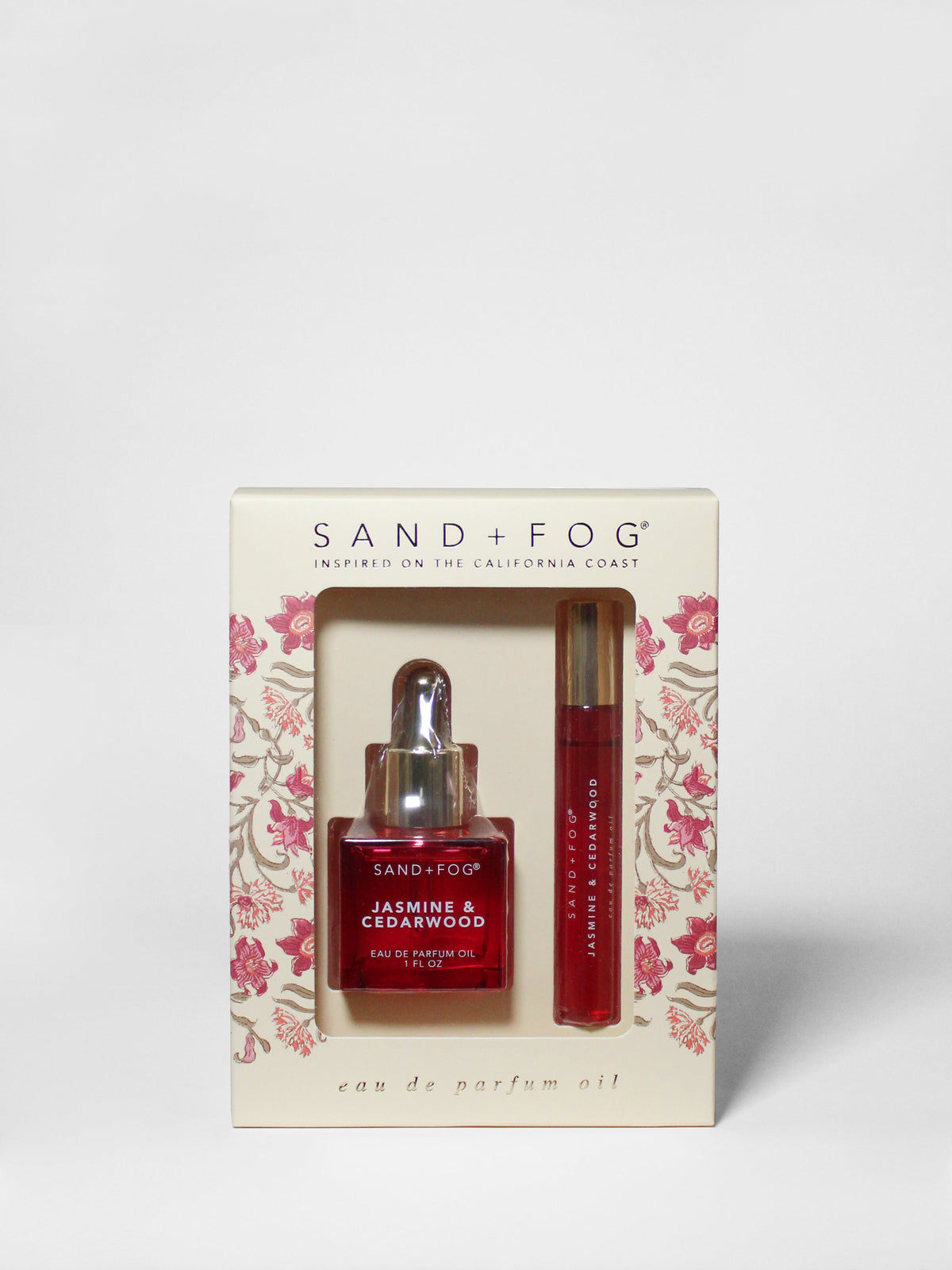 Curated Perfume Oil Rollerball and Perfume Dropper Set - Jasmine & Cedarwood