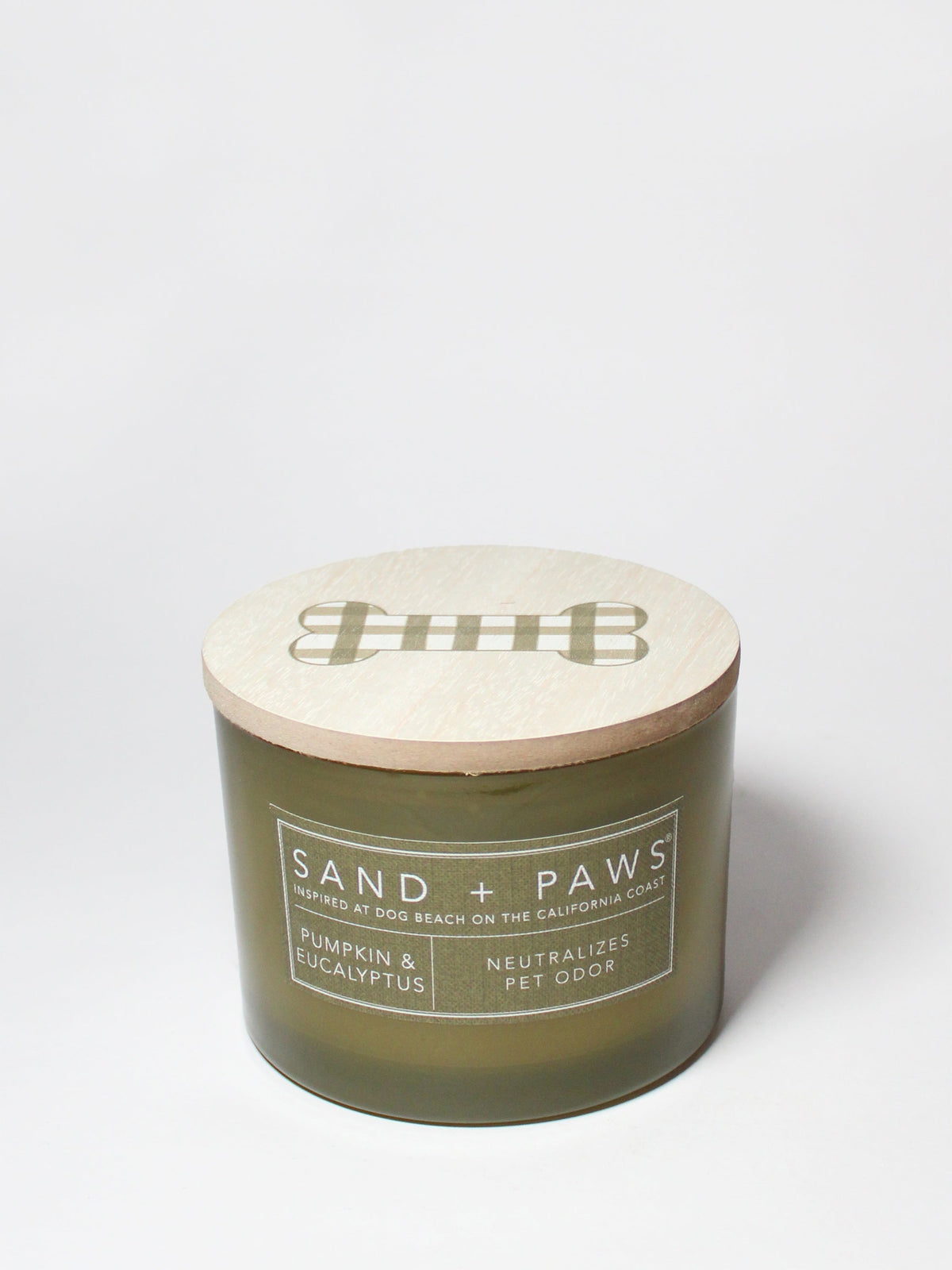 Sand + Paws Pumpkin & Eucalyptus 12 oz scented candle