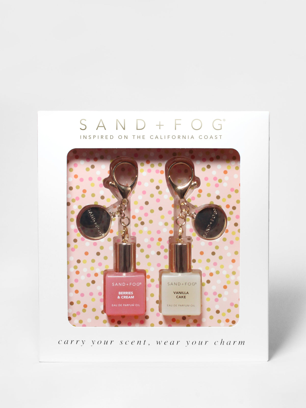 Curated Bag Charm Perfume Oil Rollerball Set - Berries & Cream + Vanilla Cake