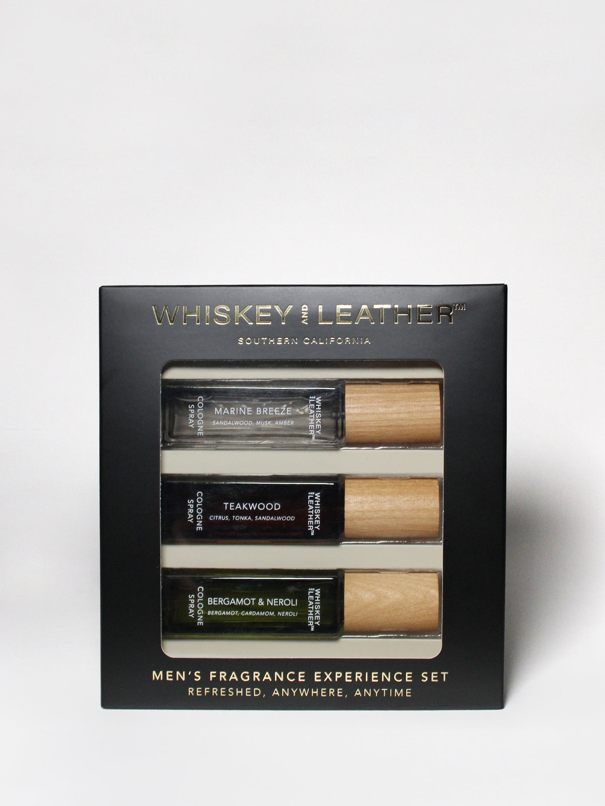 Elegant 18ml Cologne Spray Set - Coastal & Woods Collection