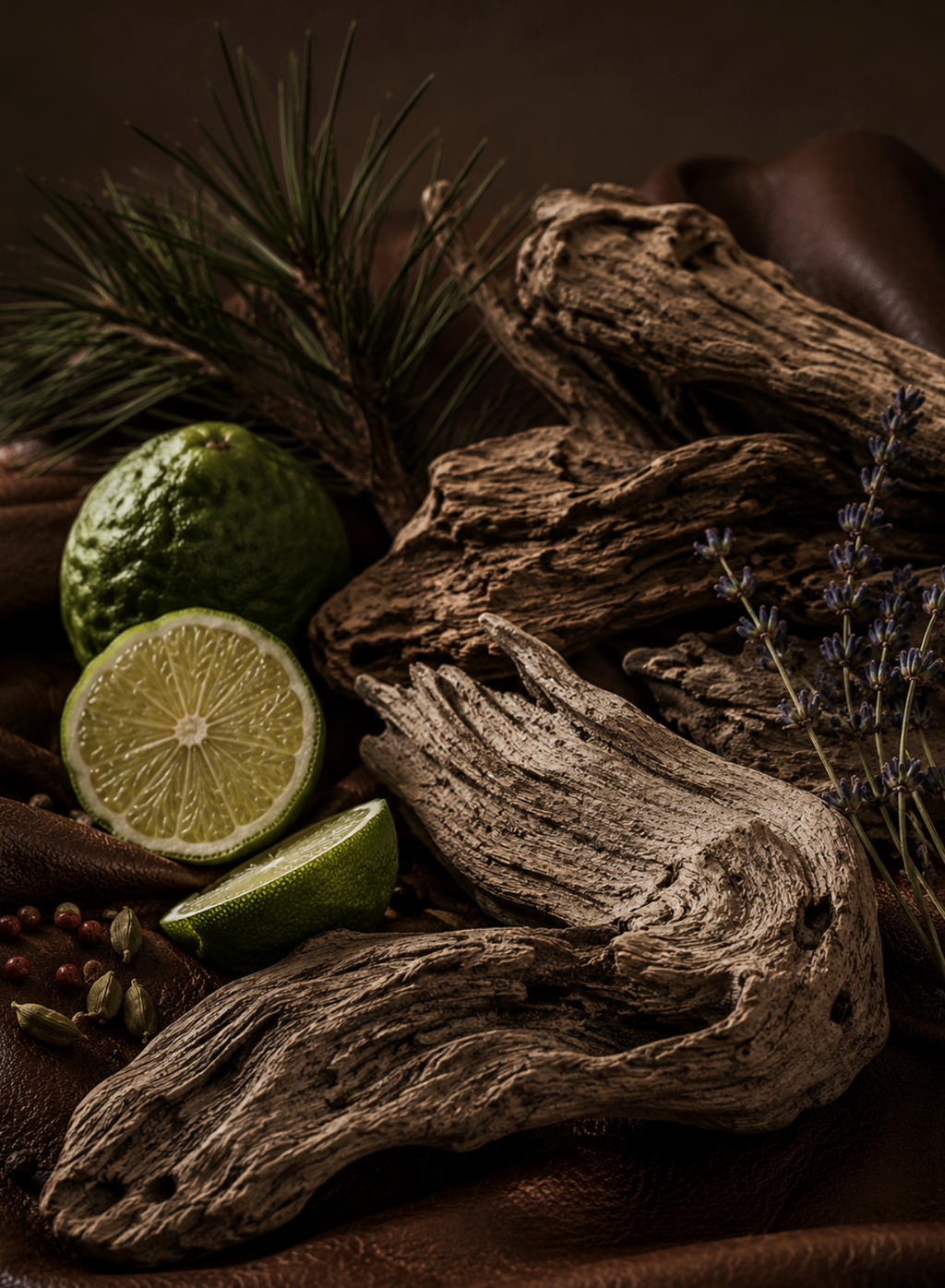 Luxurious Driftwood & Leather 50ml Perfume Oil Dropper