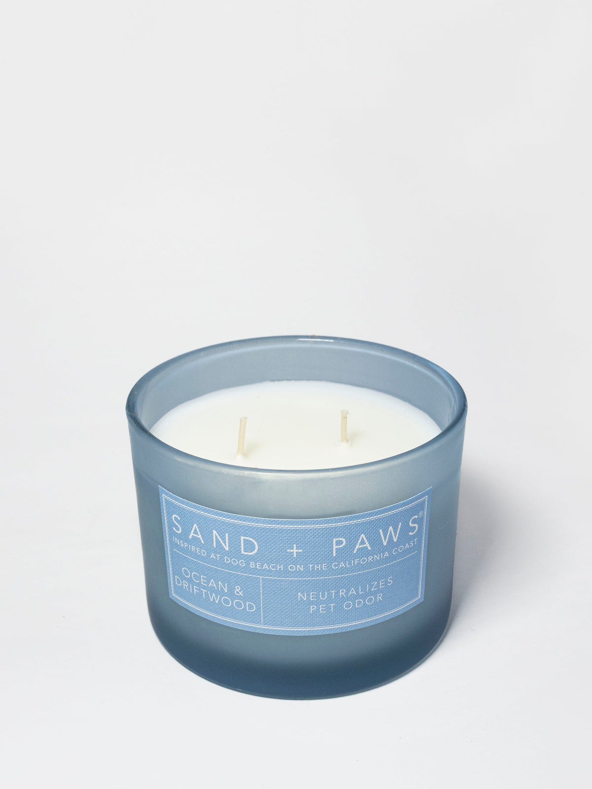 Sand + Paws Ocean & Driftwood 12 oz scented candle